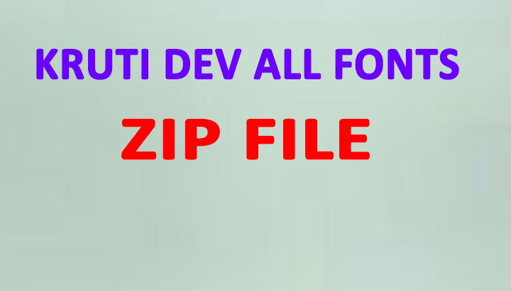kruti dev all font download for windows 7 zip