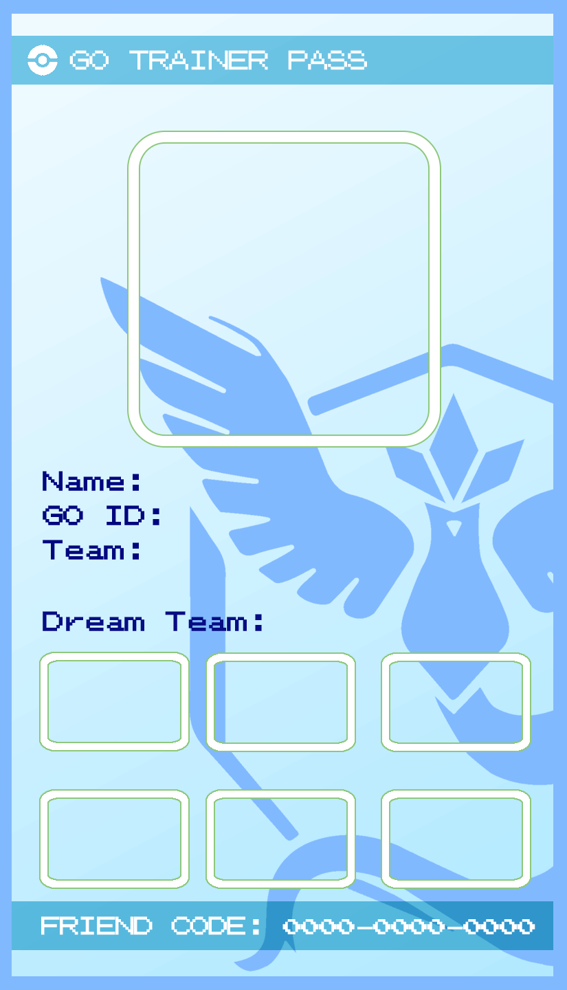 Pokemon Go Trainer Pass-Team Mystic by Kibaboy23 on DeviantArt Within Pokemon Trainer Card Template