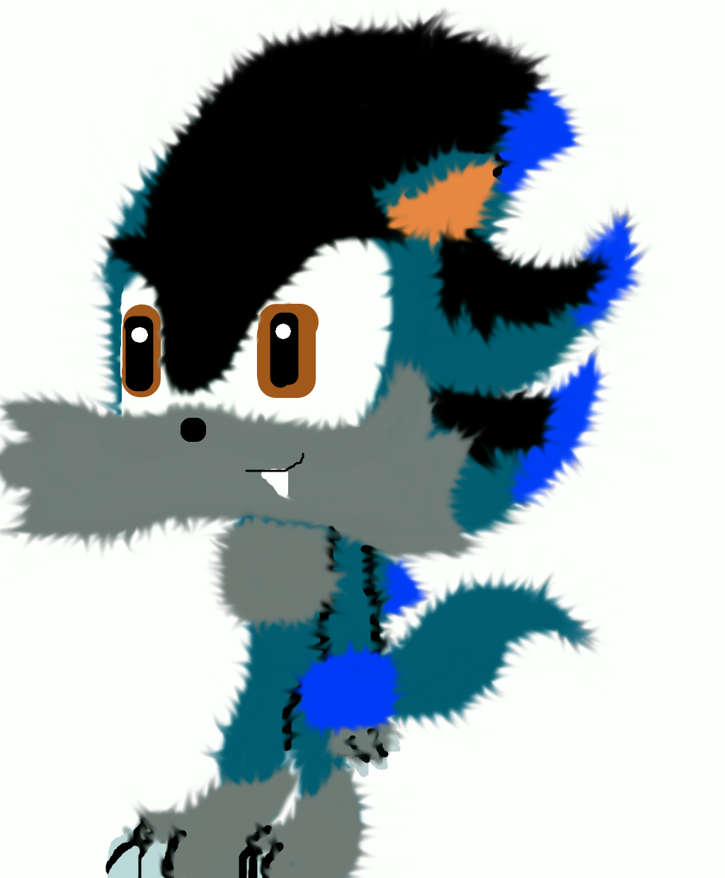 Sonic fan character Ci-Wolf the Werewolf full view