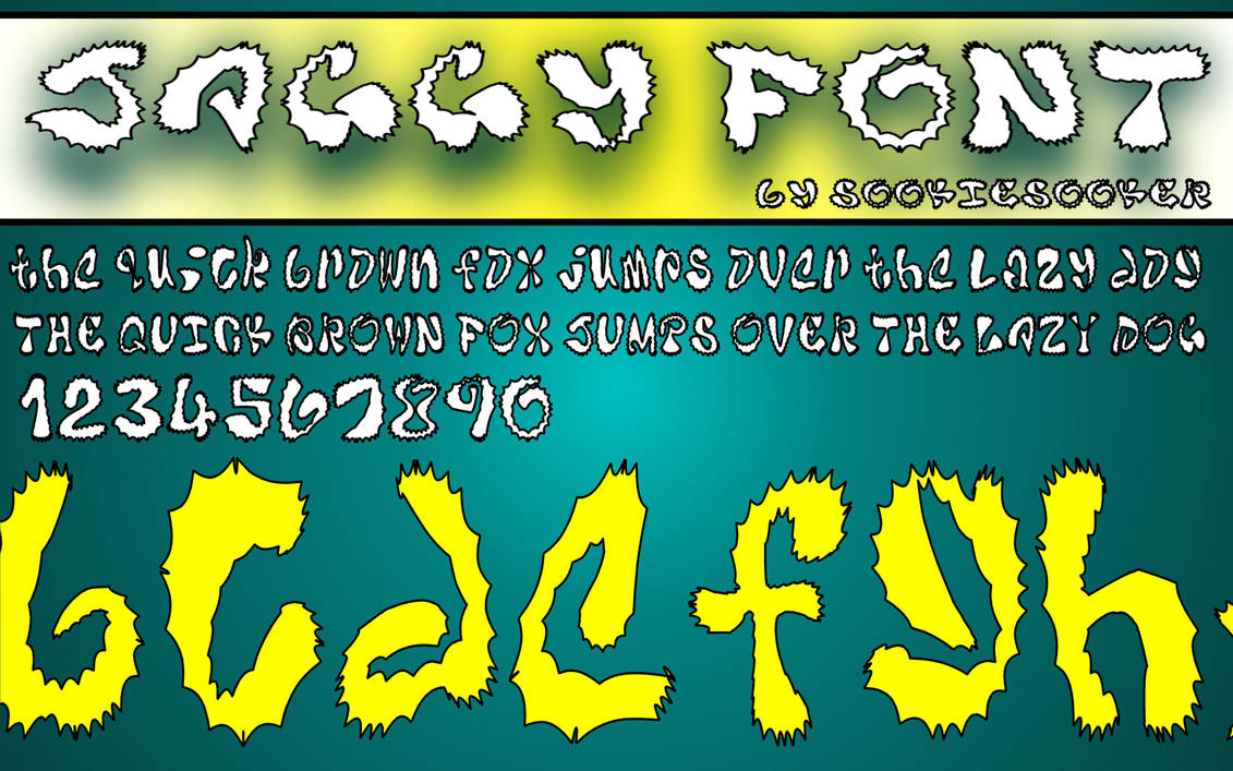 Jaggy Font By Sookie by sookiesooker on DeviantArt