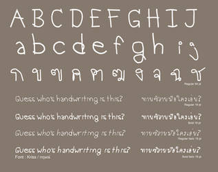 Kriss Thai and English Font