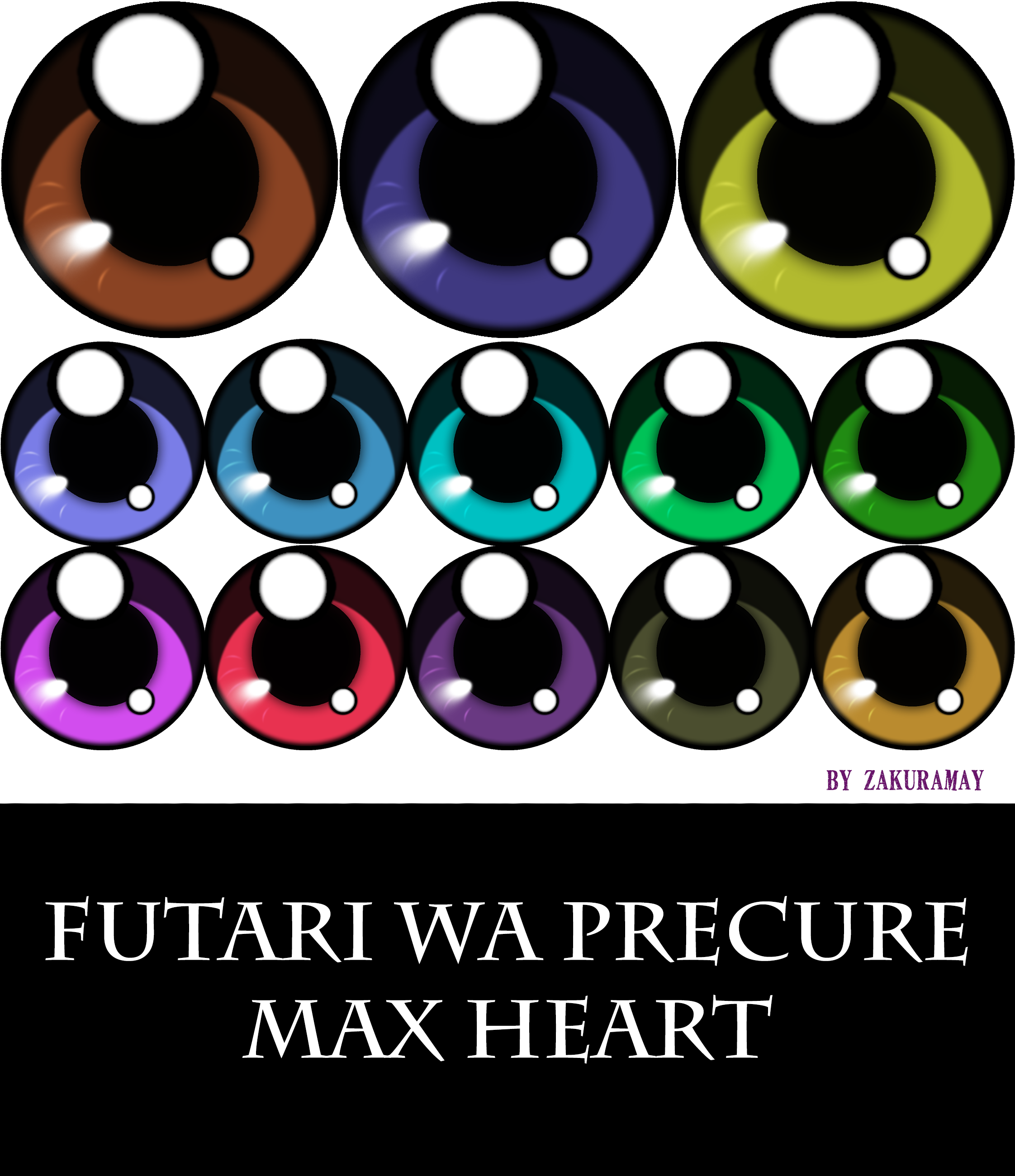 [Futari wa PreCure Max heart] Eye Texture [+DL] by Metra-Philia on ...
