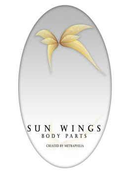 [PMX/PMD Part] Fairy Wings 01 Sunlight
