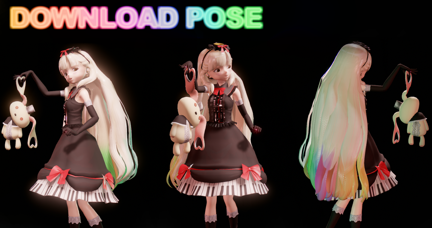 Mayu pose for download MMD