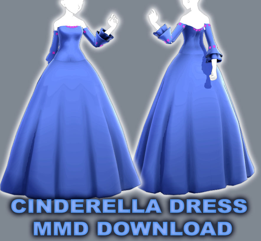 Cinderella Princess Dress (MMD DOWNLOAD) by VanillaBear3600 on DeviantArt