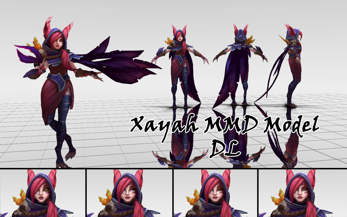 Xayah MMD Model DL