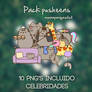 PUSHEENS PACK 10 PNG'S. Incluido celebridades.|