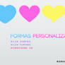 Formas personalizadas corazon | heart shapes.