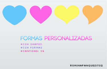 Formas personalizadas corazon | heart shapes.