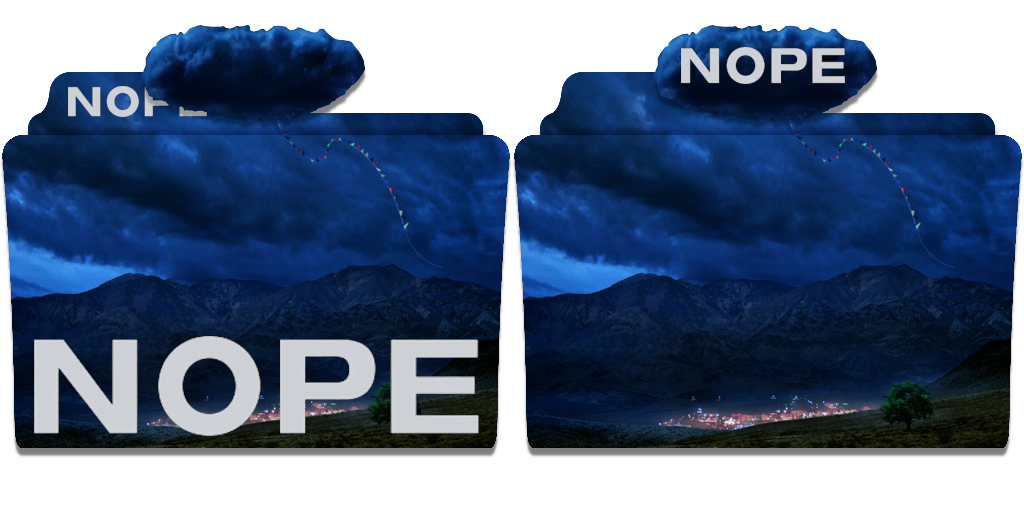 Nope (2022) 2-Folder Icon Pack by pinoymayfire on DeviantArt