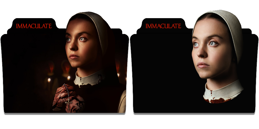 Immaculate (2024) 2-Folder Icon Pack by pinoymayfire on DeviantArt