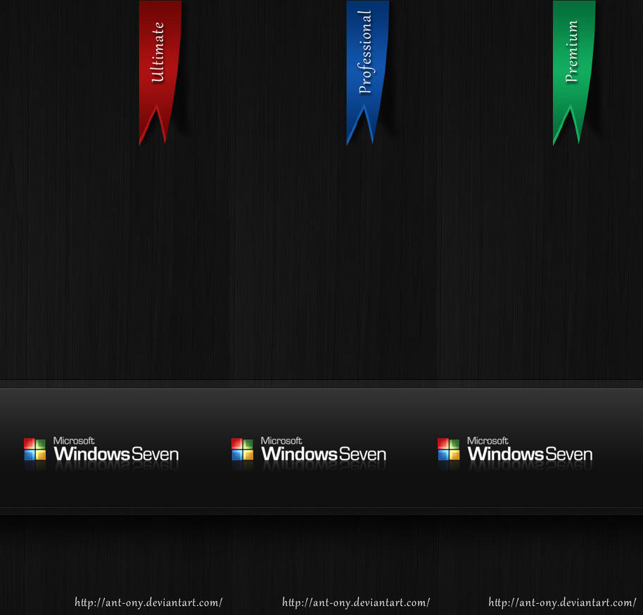 Windows 7 Editions by ant-ony on DeviantArt
