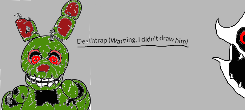 deathtrap got springtrap coloring page from image