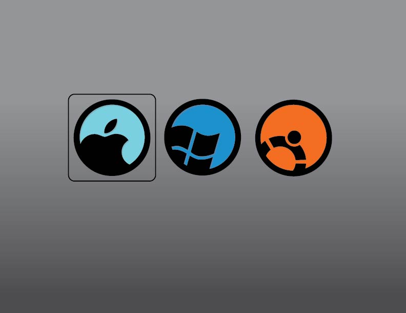 rEFIt Icon Design - Mac, Windows, Ubuntu by themichaelbrave