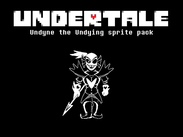 Undertale 'Undyne The Undying' 2x res sprite pack