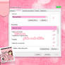 Cursor pink and white