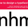 'How to design a typeface' resource pack