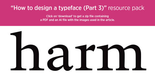 'How to design a typeface (Part 3)' resource pack