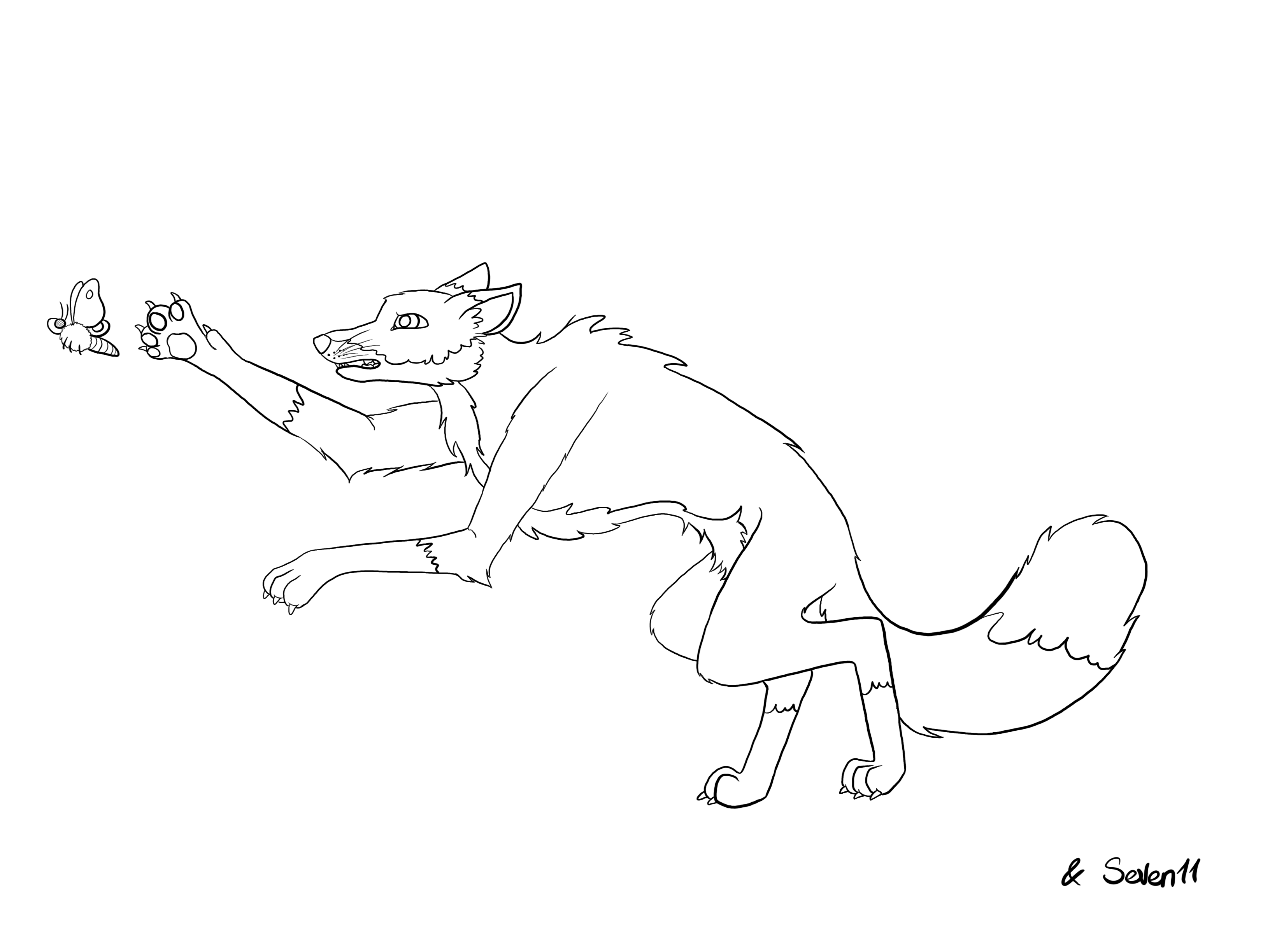 Werefox - Art Collab by seven11ART on DeviantArt