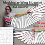 Mockingjay Wing Blueprint - PDF Printable