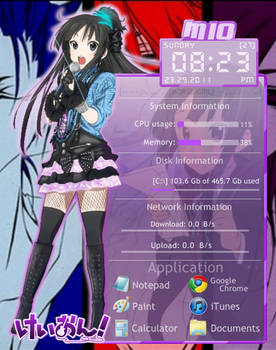 Mio Akiyama Skin 2 by raingaugedesigns, visual art