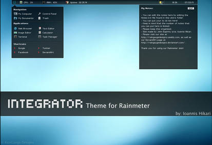 Integrator Theme for Rainmeter