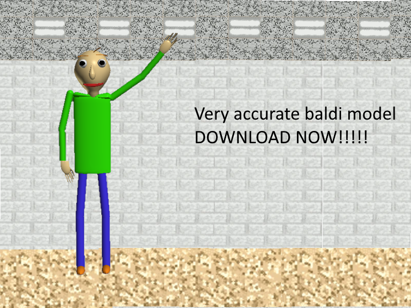 Baldis basics model - Download Free 3D model by Baldi_BaldimoreYT  (@Bendyiscool143) [7d96205]