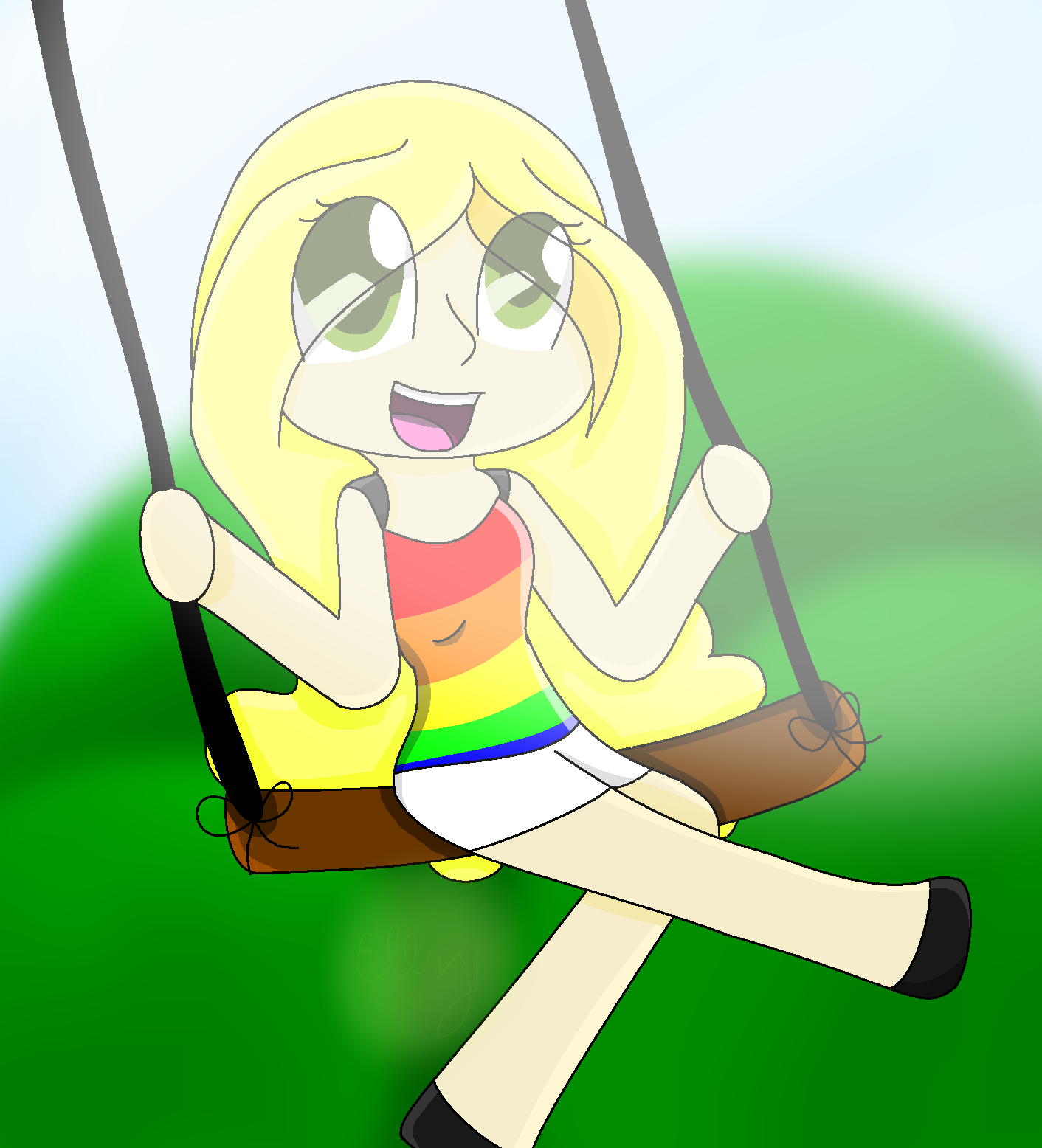 Swinging In The Sun by theawesomeeleanor on DeviantArt