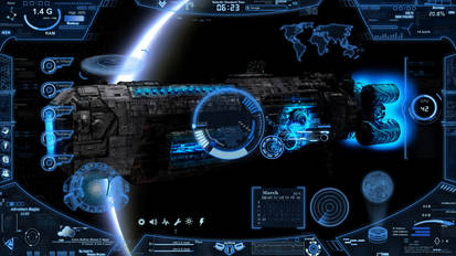 Neon Space Rainmeter Skin 4.0 ( Jun -2024 Update )