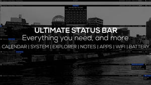 UltimateStatusBar - Status Bar Windows - Rainmeter