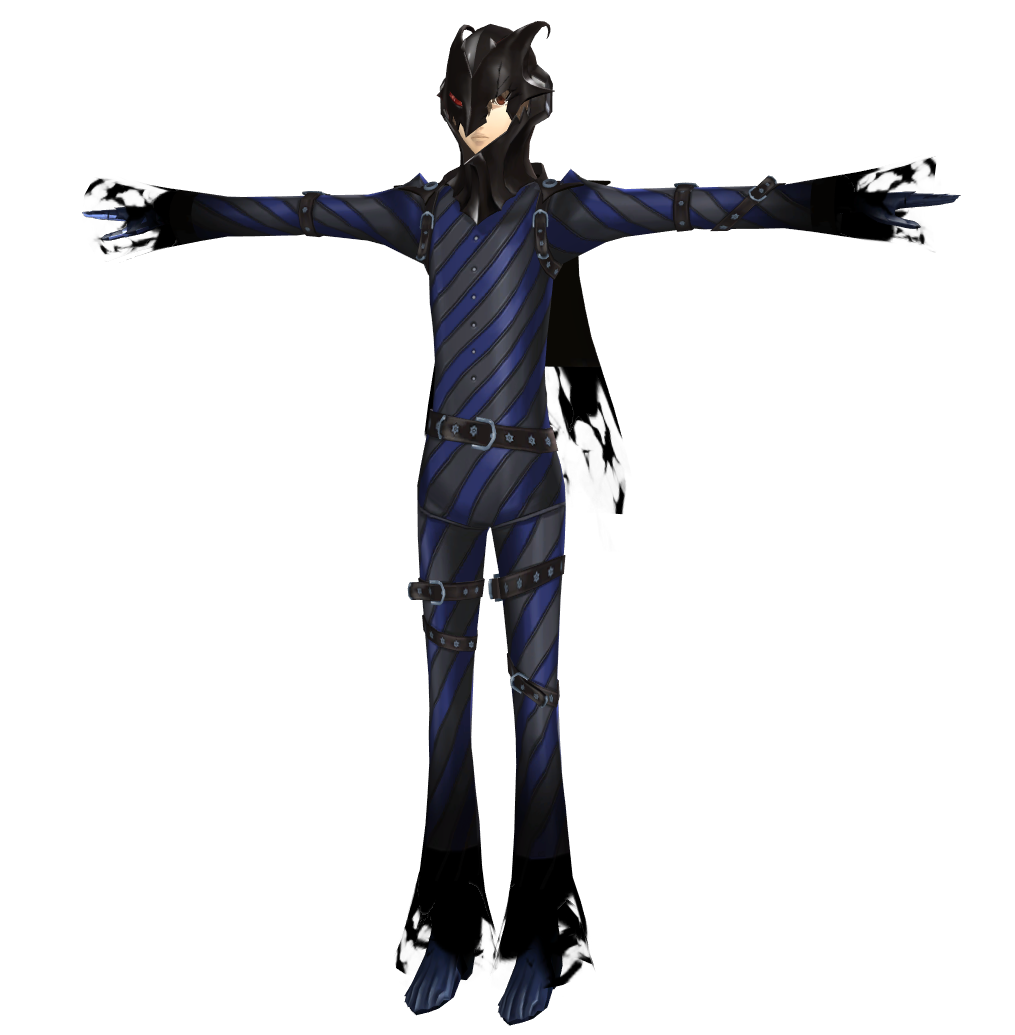 P5R Goro Akechi Dark Suit V2 XPS by SasukeBby on DeviantArt