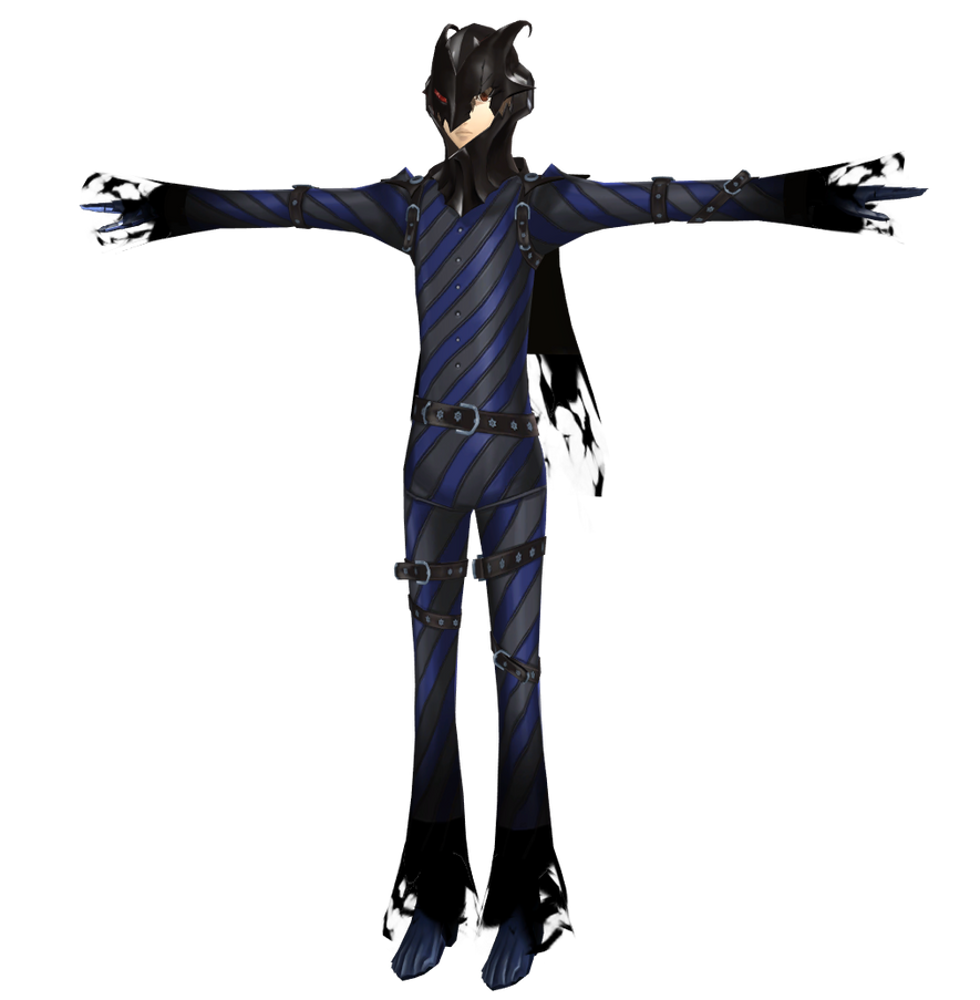 P5R Goro Akechi Dark Suit V2 XPS by SasukeBby on DeviantArt