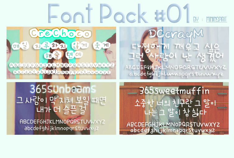 Font pack #1