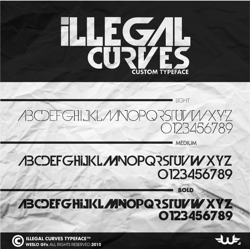 Illegal Curves Font