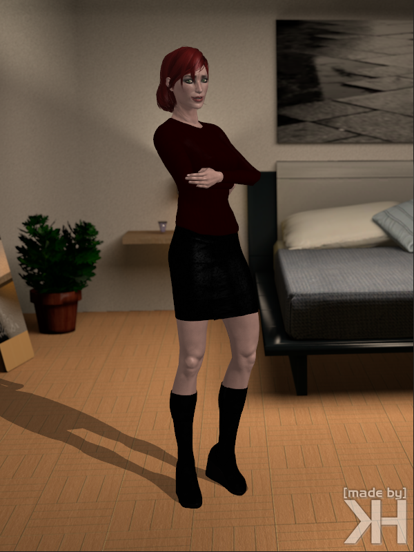 Jane Shepard Shirt and Skirt (XPS)