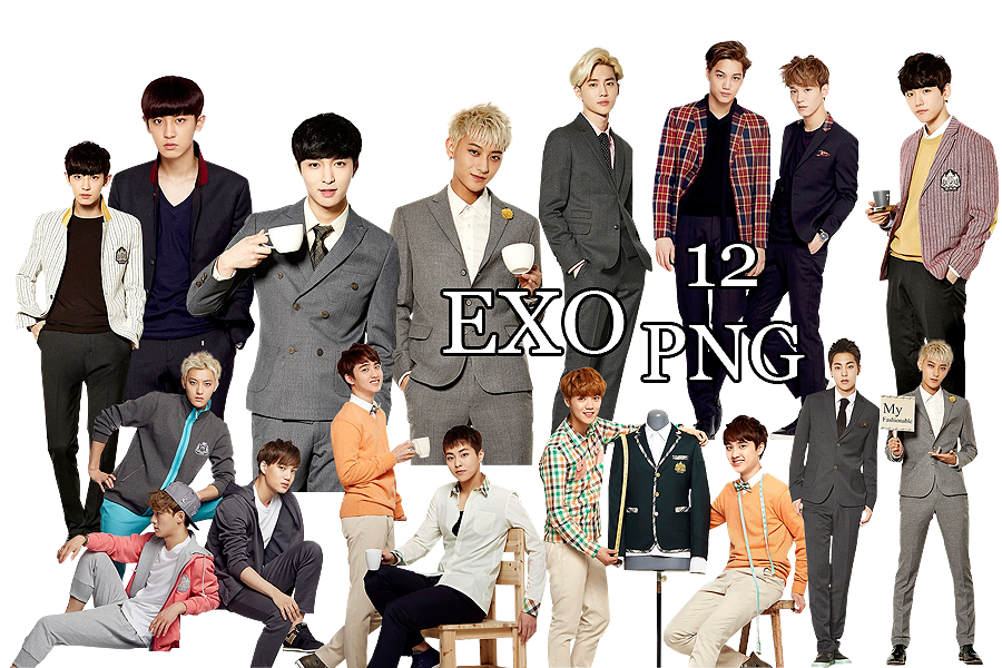 EXO PNG Pack {IVY Club 2014 Part. 5}