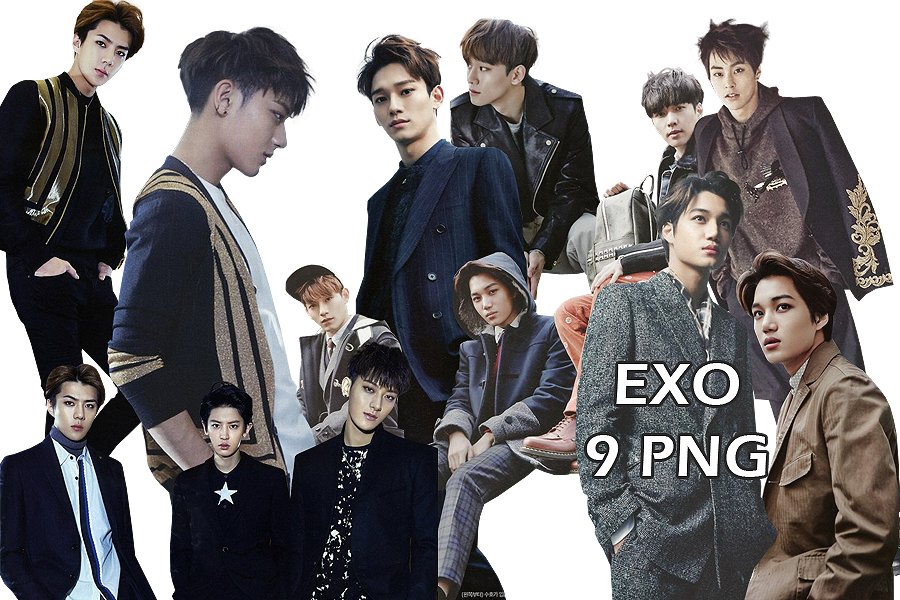 EXO PNG Pack {The Celebrity 2015}