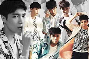 EXO Lay PNG Pack {Easy Magazine}