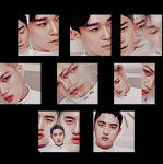 Chen, Kai and Kyungsoo Icons {Lucky One} by kamjong-kai