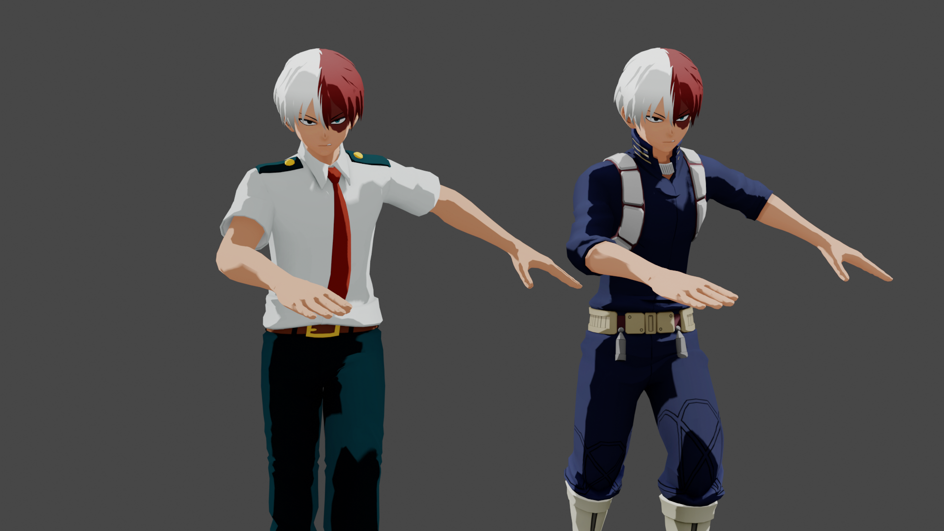 Shoto Todoroki Mhoj blender release by animebou33 on DeviantArt