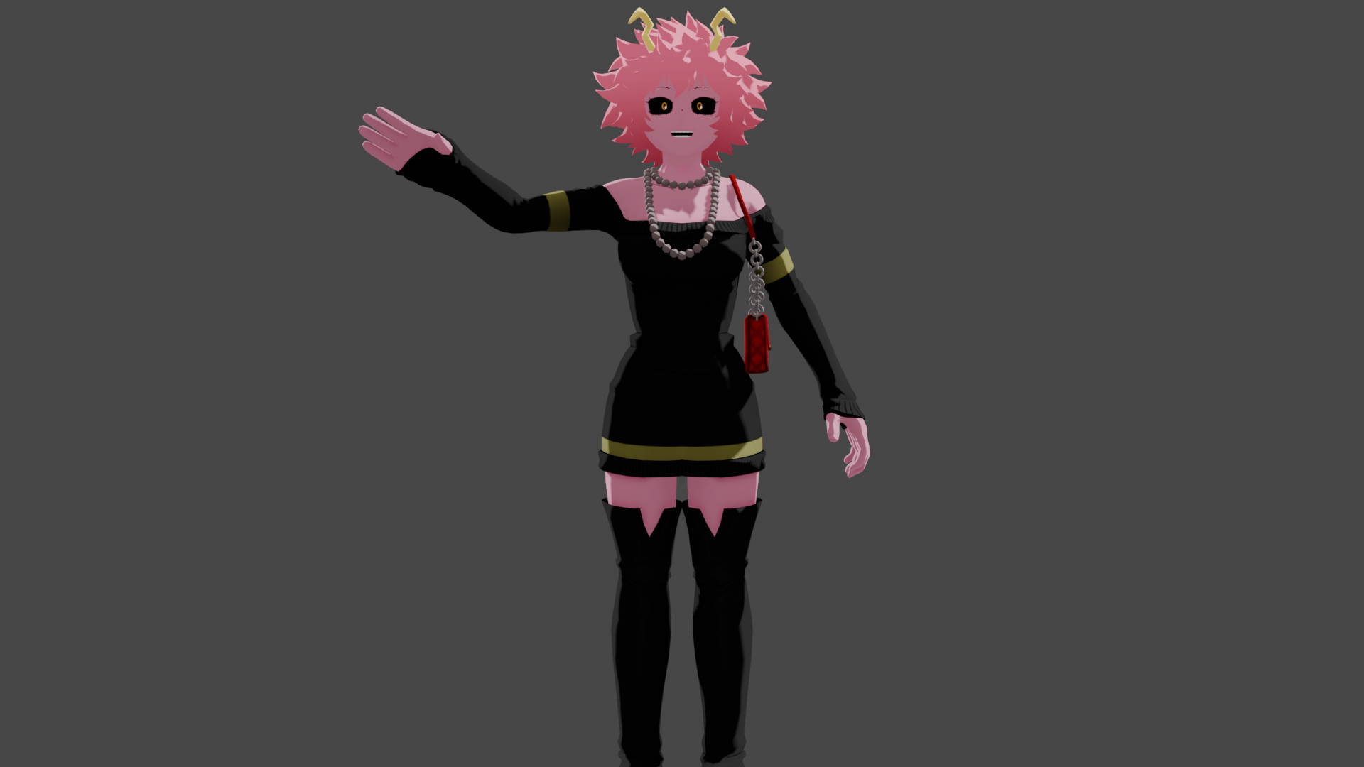 mina ashido DLC mhoj blender release by animebou33 on DeviantArt
