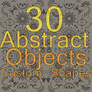 30 Abstract Objects Custom Shapes Pack