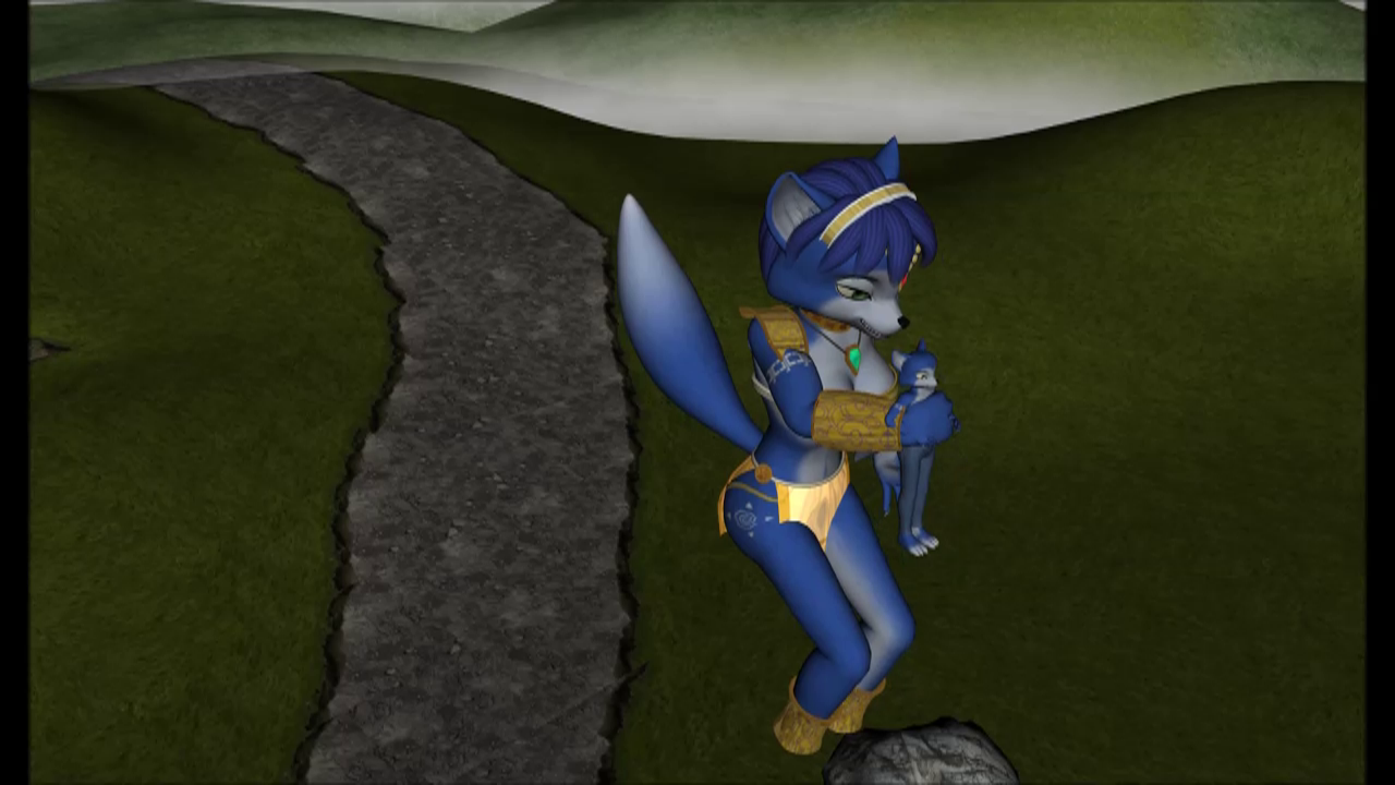 Krystal hugs a micro by nintendo1889m on DeviantArt