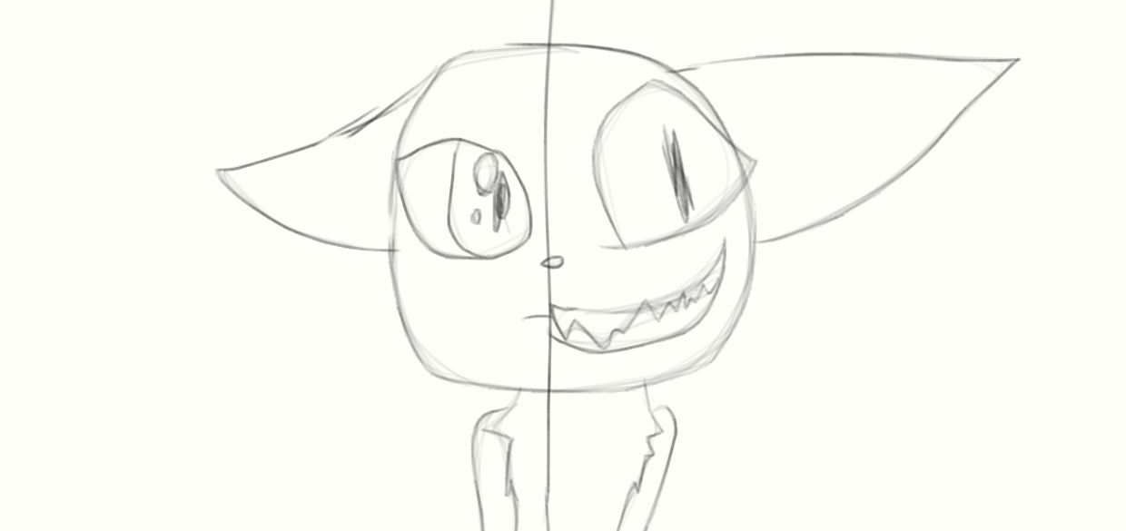 2 Parts Cat Good And Bad Sketch Base By Xscarlettbasesx On Deviantart