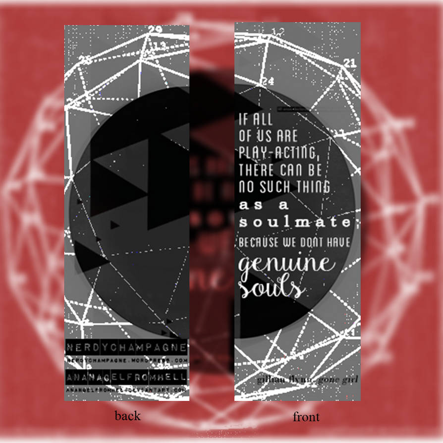 PYO Bookmarks + Gone Girl by anAngelfromHell on DeviantArt