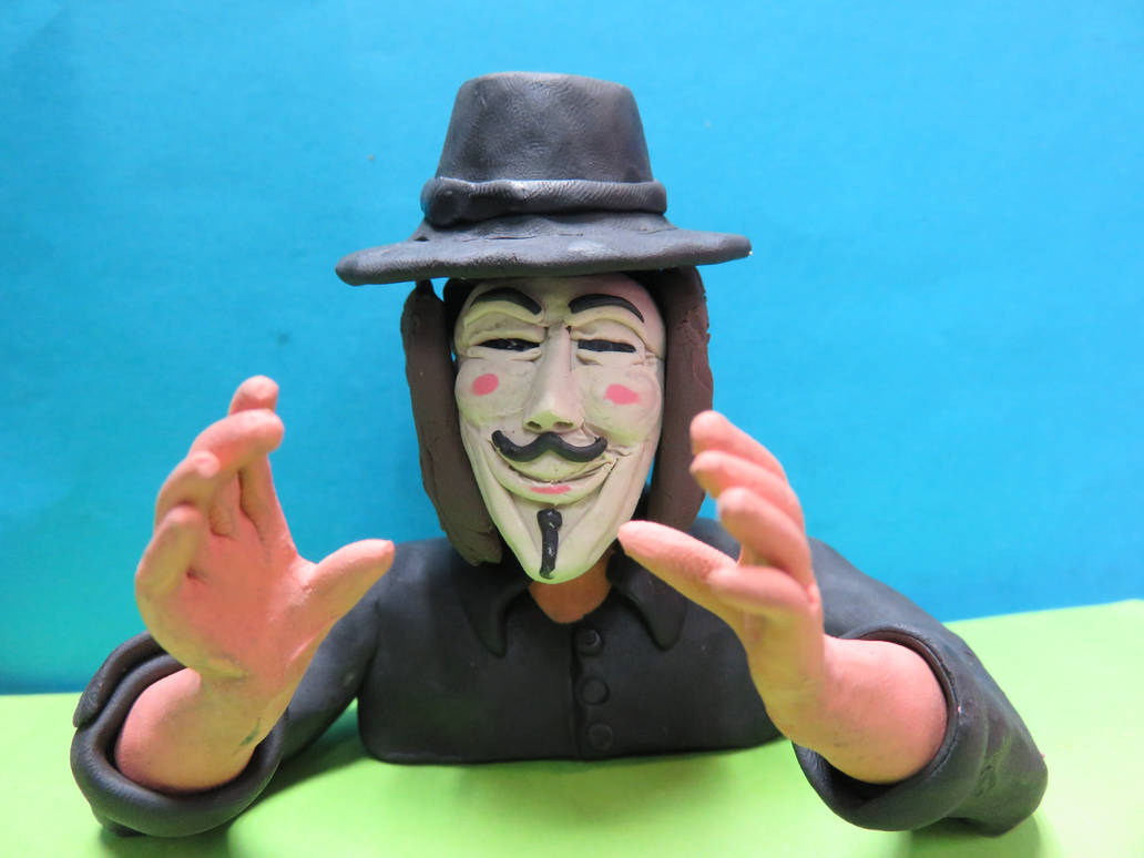 Claymation Guy Fawkes V Of Vendetta Aldo Sanchez By