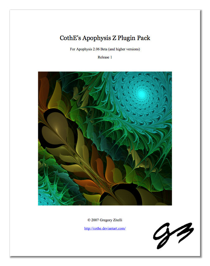 Apophysis Z Plugin Pack by cothe on DeviantArt