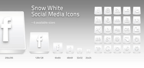 snow white social media icons by NewJayne