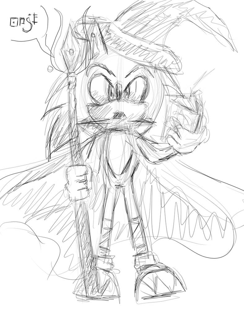 You Re A Wizard Sonic Sketch By Manicscloe On Deviantart