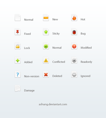 File Status Icons by Ashung on DeviantArt